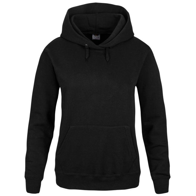 klassische Kapuzensweater (Damen) Schwarz