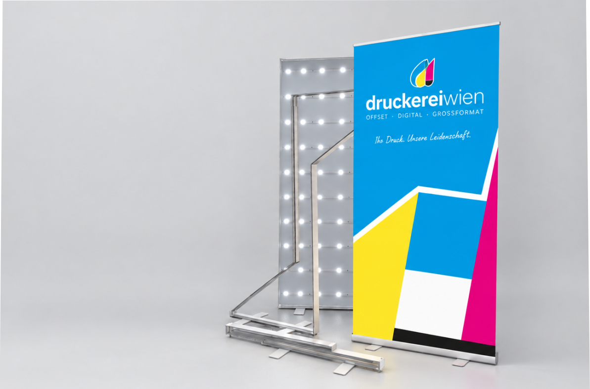LED Rollup Spannrahmen